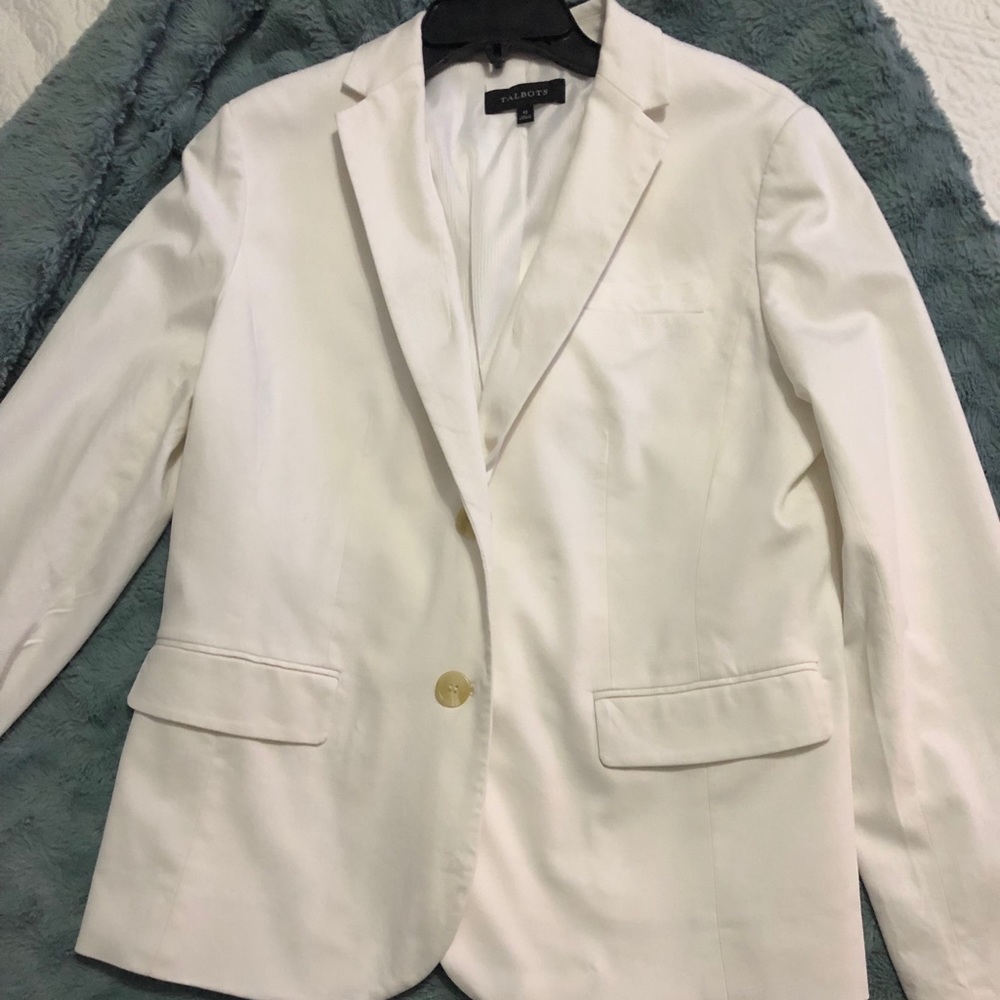 Talbots White Blazer